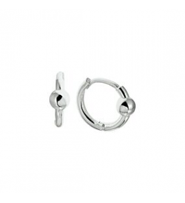Zilver klapoorringen bolletjes - 3230738