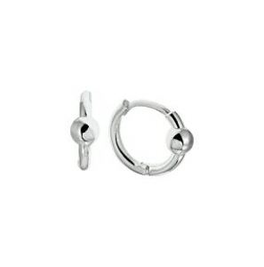 Zilver klapoorringen bolletjes - 3230738