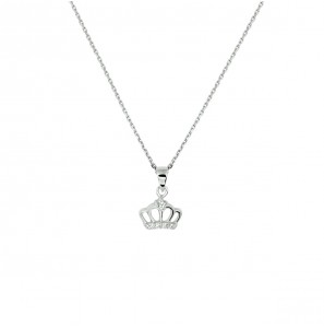 collier kroon zirkonia 36 + 4 cm - 3230777