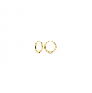 Goud oorringen ronde buis 1.8x20 mm - 3230874