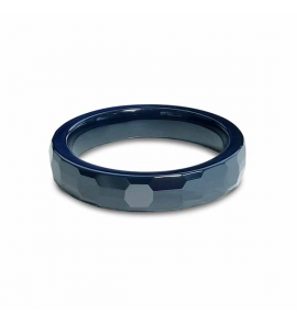 MY iMenso Anelli ring 4mm ceramic dark petrol faceted size 58 mt 18.5 - 3230907