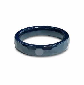 MY iMenso Anelli ring 4mm ceramic dark petrol faceted size 58 mt 18.5 - 3230907