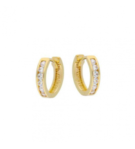 Klapoorringen Zirkonia 11x2.5 mm 585 - 3230916