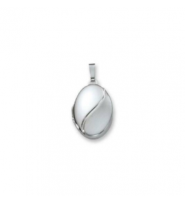 Medaillon Ovaal Mat Glanzend 925 - 3230920