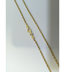 Goud koord collier 1.75 mm 53 cm - 3240008