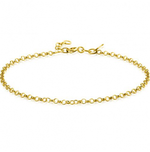 ZINZI Gold 14 krt gouden jasseron armband 2,2mm breed 18-20cm ZGA441 - 3240018