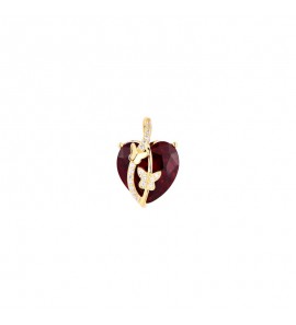 MY iMenso ODM "Corendum Heart & Butterfly 17mm" (925/0,5Mgold-plated) - 3240079