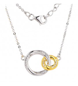 MY iMenso ODM "Doppio Anello" pendant (925/0,5Mgold-plated) - 3240093