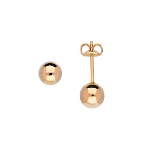 Rose goud oorknop bol 5.0mm rose - 3240104