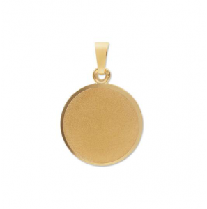 Goud graveerplaat rond 16 mm - 3240107