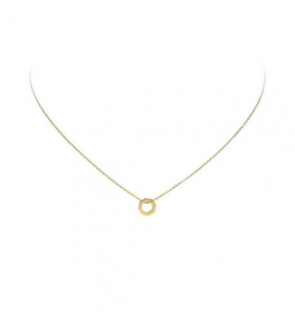 Goud collier Hanger Hexagon - 3240109