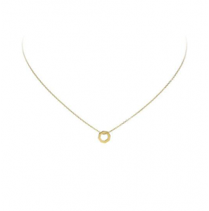 Goud collier Hanger Hexagon - 3240109