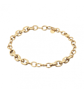 Goud armband fant.jasseron 19 cm - 3240143