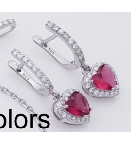 MY iMenso ODM "Cuore Roset colori" zwart klap-oorringen - 3240159