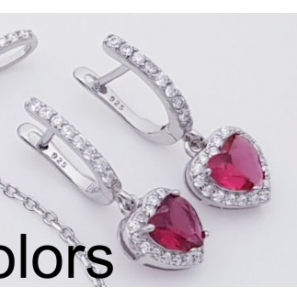 MY iMenso ODM "Cuore Roset colori" zwart klap-oorringen - 3240159
