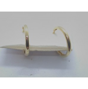 Goud klap-oorringen ronde buis 16x2 - 3240207