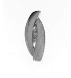 Wit goud hanger met 0.03 crt WE-P1 - 3240211