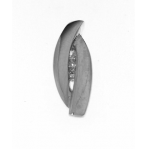 Wit goud hanger met 0.03 crt WE-P1 - 3240211