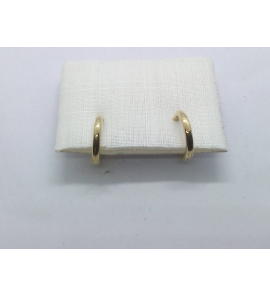 Goud klap oorring bol  10.5x1.8 mm - 3240227