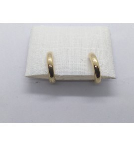 Goud klap oorring bol  13x2.6 mm - 3240228