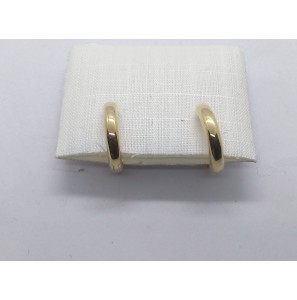 Goud klap oorring bol  13x2.6 mm - 3240228