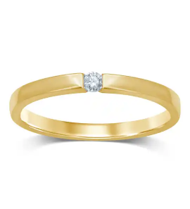Goud dames ring met 0.05 ct. WE-SI - 3240271