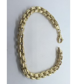 Goud armband fant. venetiaans 6 mm 19 cm - 3240290