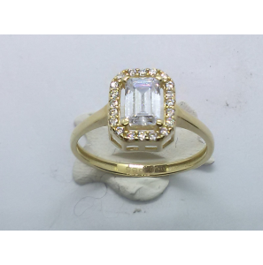 Goud dames ring antourage zirkonia - 3240295