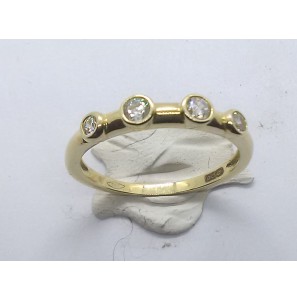 Goud dames ring met zirkonia - 3240298