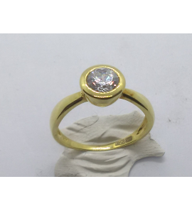 Goud dames ring met zirkonia - 3240300
