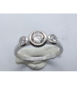 Wit Goud dames ring met zirkonia - 3240303