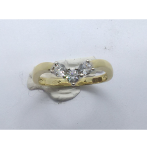 Goud dames ring met zirkonia - 3240309