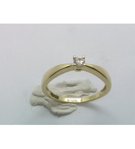 Goud dames ring met zirkonia - 3240310