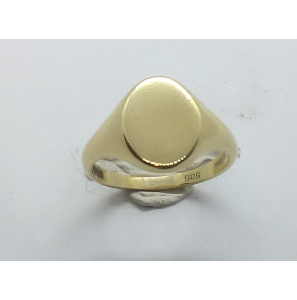 Goud dames monogram ring - 3240316