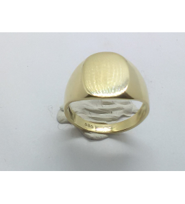 Goud heren monogram ring - 3240317