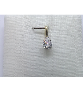 Goud hanger met zirkonia - 3240320