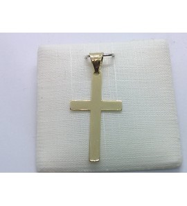 Goud hanger kruis 12x22 - 3240326