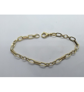 Goud armband fant. schakel 19 cm - 3240327
