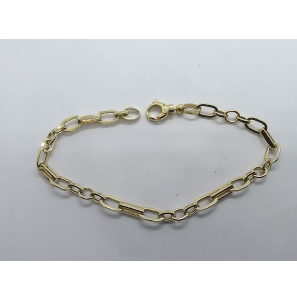 Goud armband fant. schakel 19 cm - 3240327