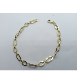 Goud armband fant. schakel 19 cm - 3240328