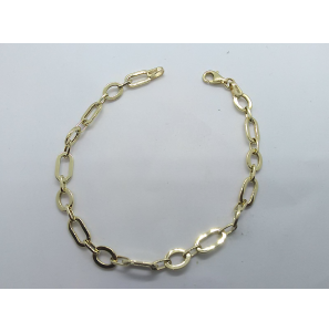 Goud armband fant. schakel 19 cm - 3240328