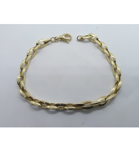 Goud armband fantasie schakel 20 cm - 3240330