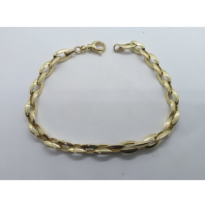 Goud armband fantasie schakel 20 cm - 3240330