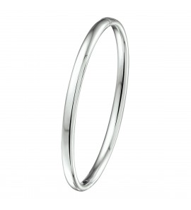 Wit Goud bangle schanier bol 3 mm 60x52 - 3240336