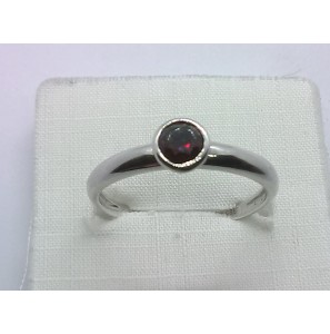 Wit Goud dames ring met granaat - 3240355