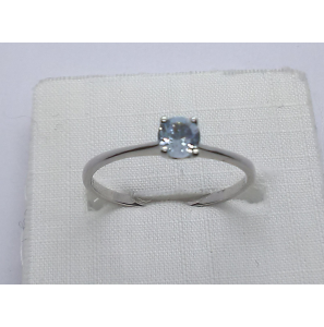 Wit Goud dames ring met blauw topaas - 3240356
