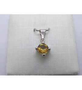 Wit Goud hanger met citrien - 3240362