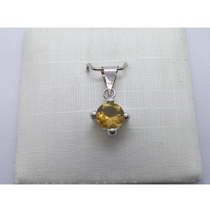 Wit Goud hanger met citrien - 3240362