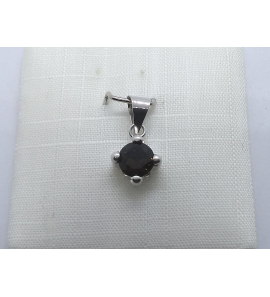 Wit Goud hanger met rookkwarts - 3240363