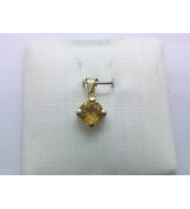 Wit Goud hanger met citrien - 3240364